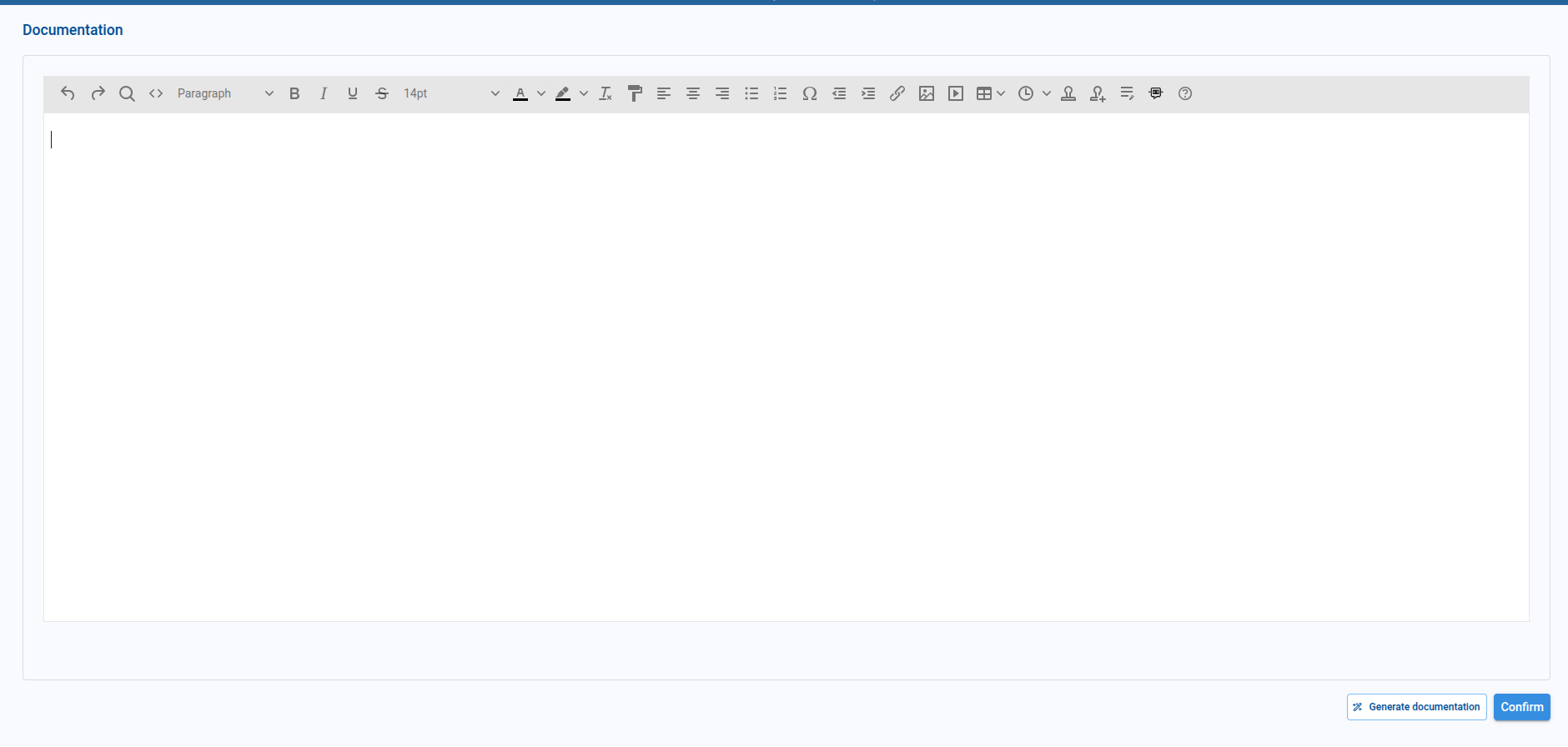 App Documentation page