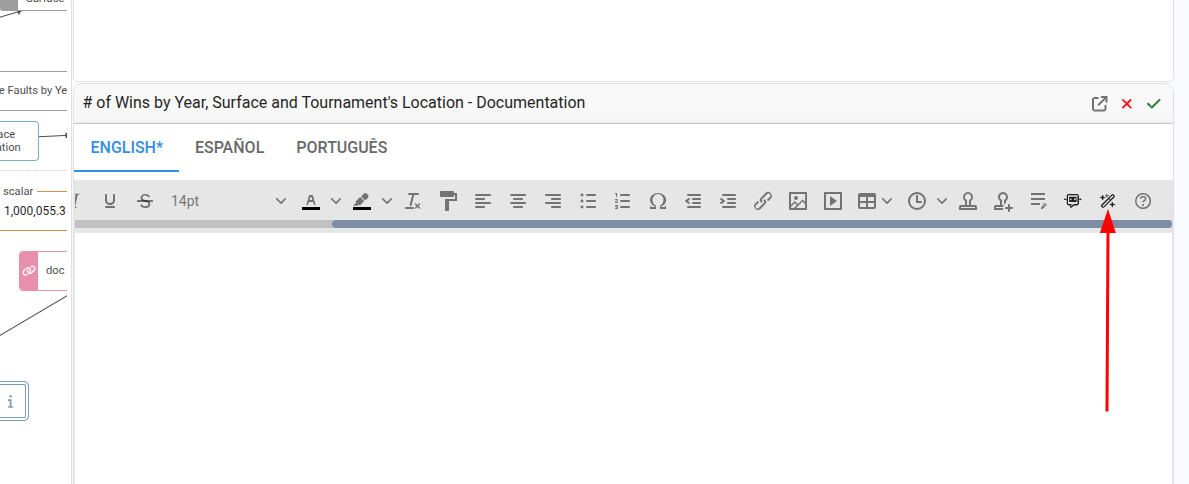 Generate documentation from the Documentation widget
