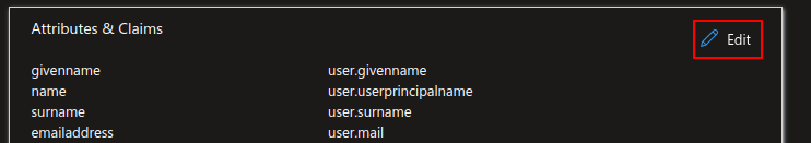Claims configuration step 1