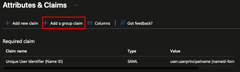 Group claim example step 5