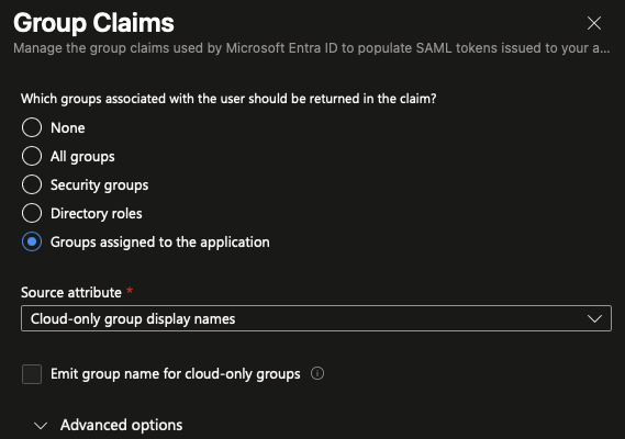 Group claim example step 7