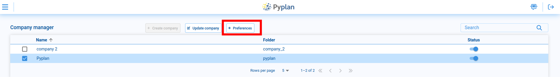Company Preferences 1