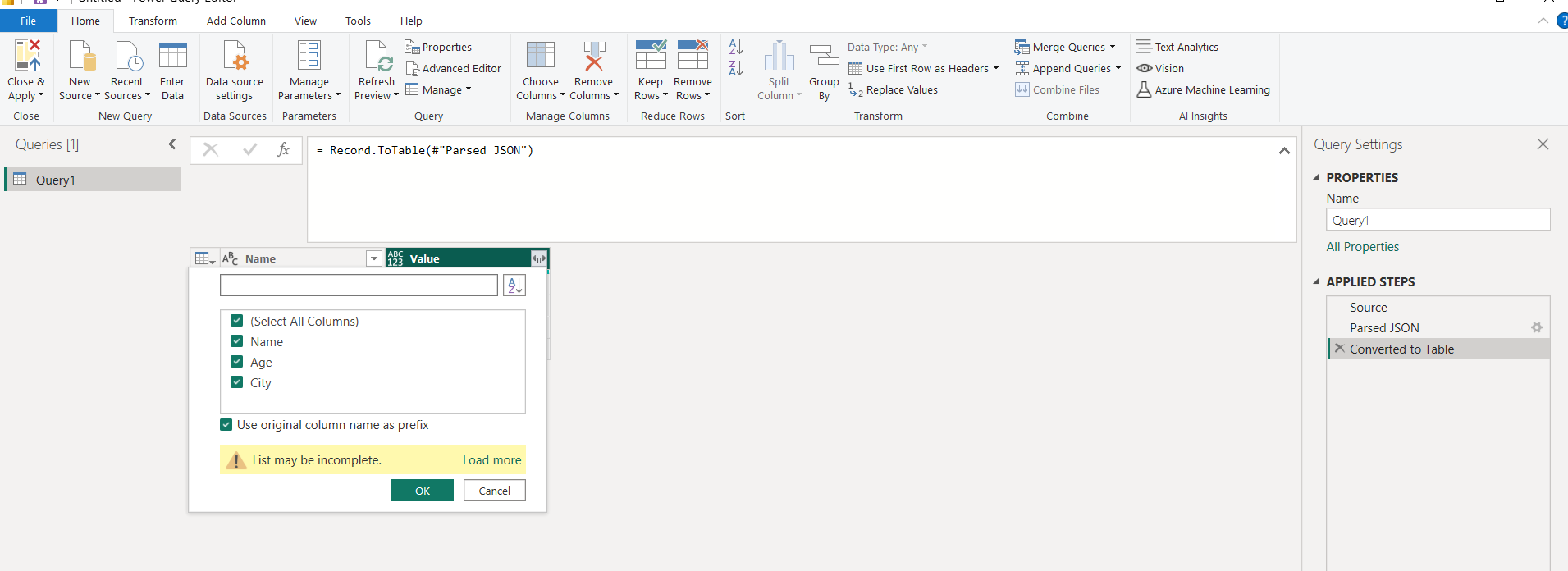 Expand Data - Step 2