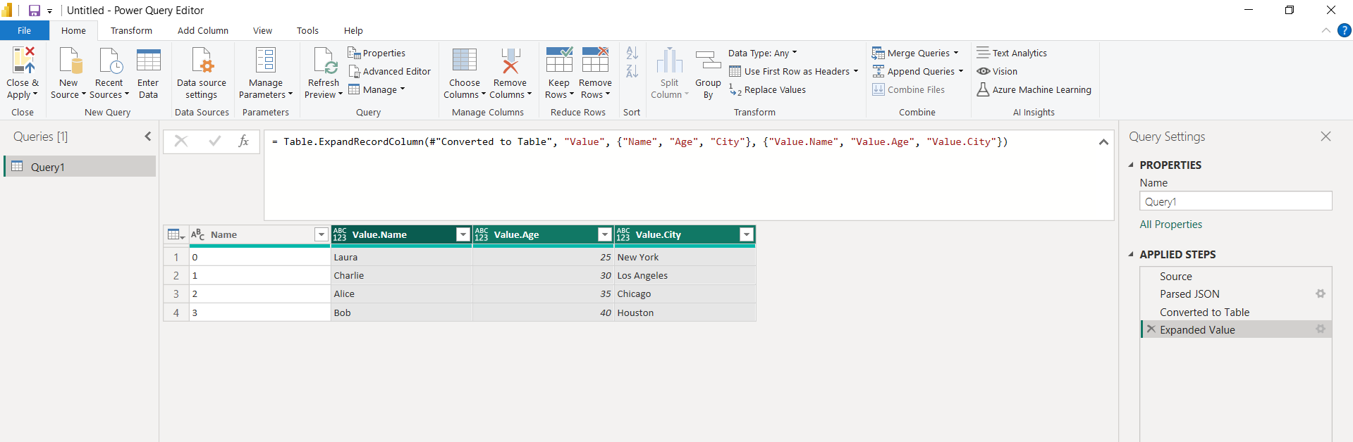 View Data - Dashboard 1