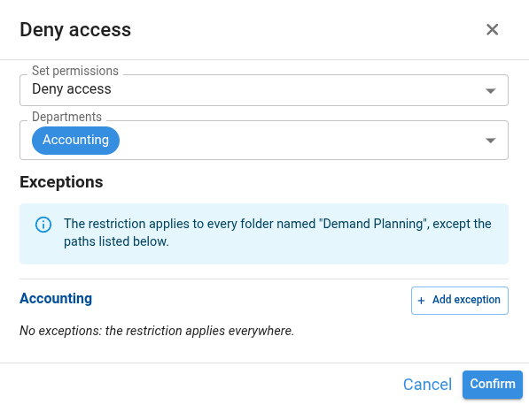 Deny Accounting File Manager
