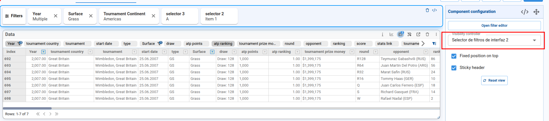 Visibility Controller in Toolbar