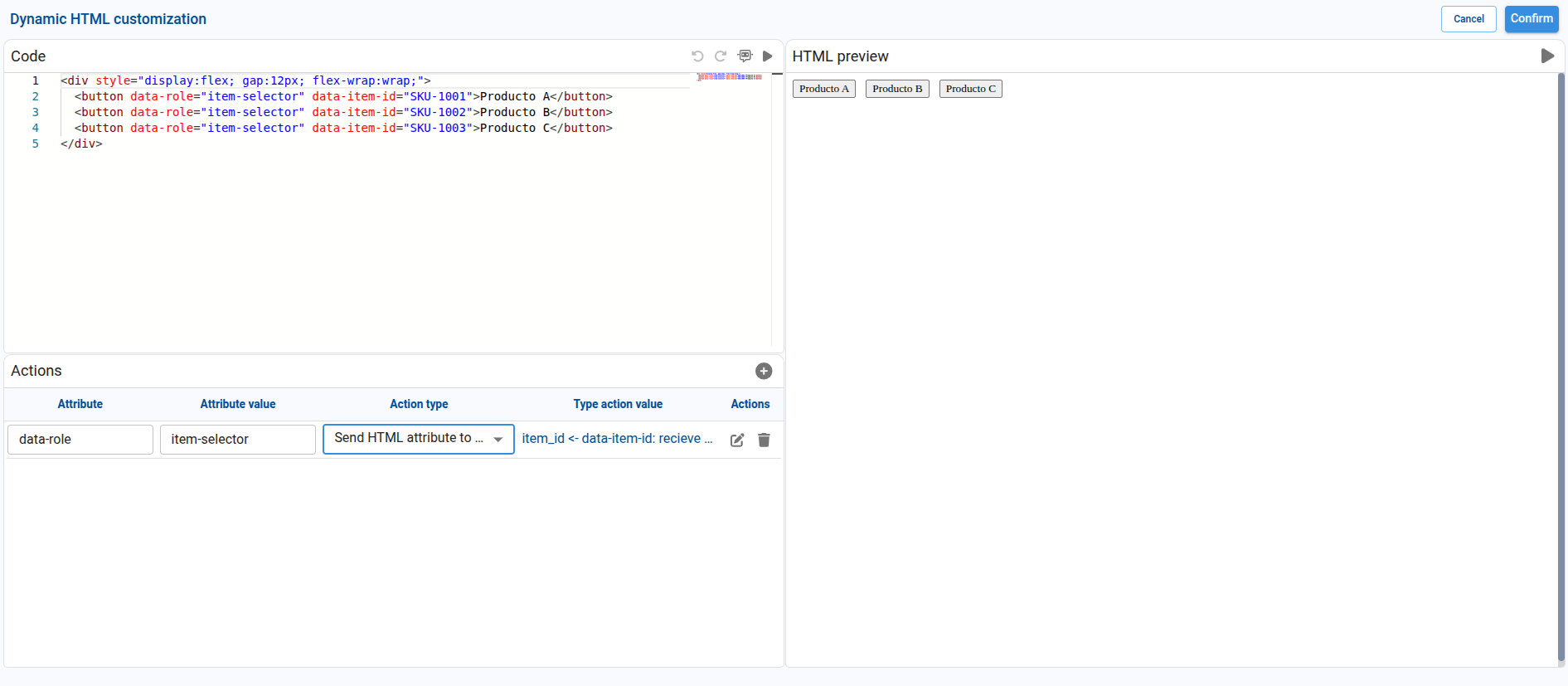 Dynamic HTML Component
