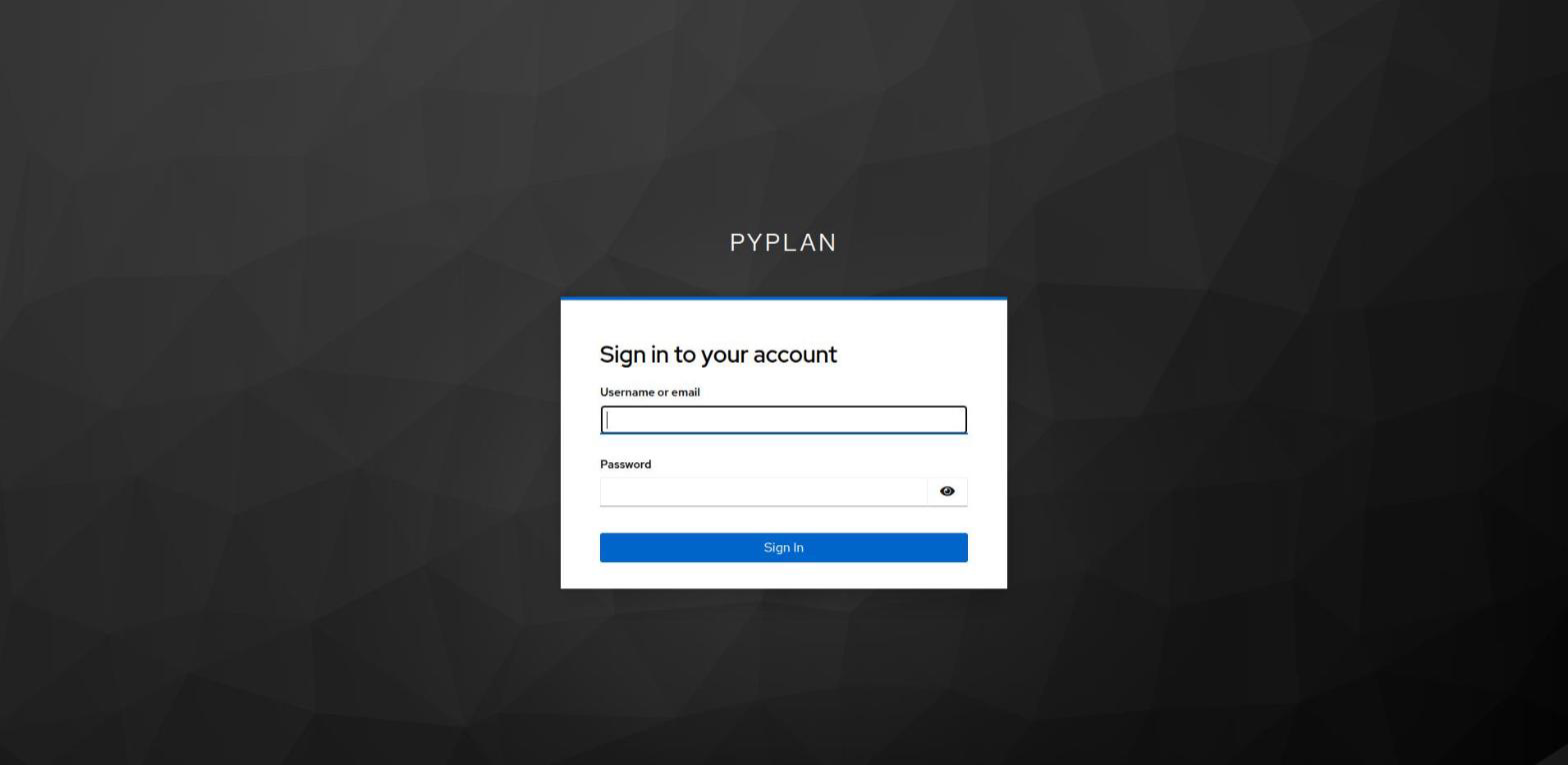Keycloak sign-in page