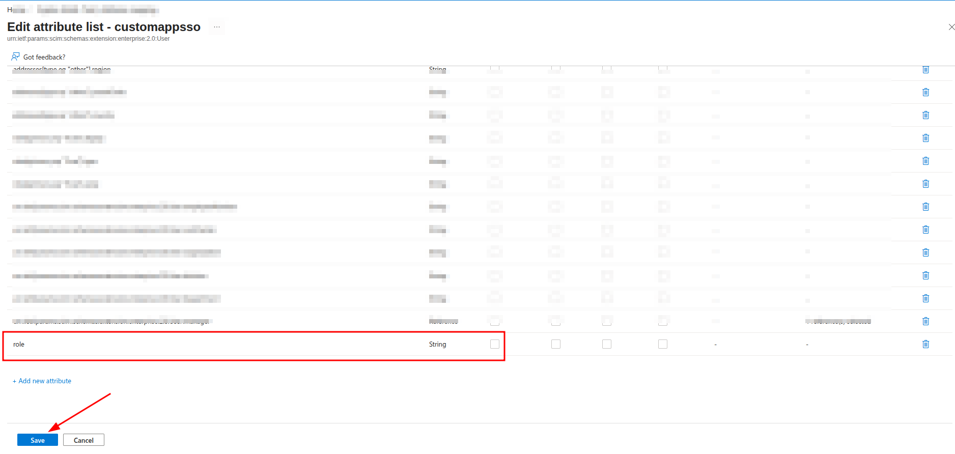 Map the Attribute mapping in Microsoft Entra ID