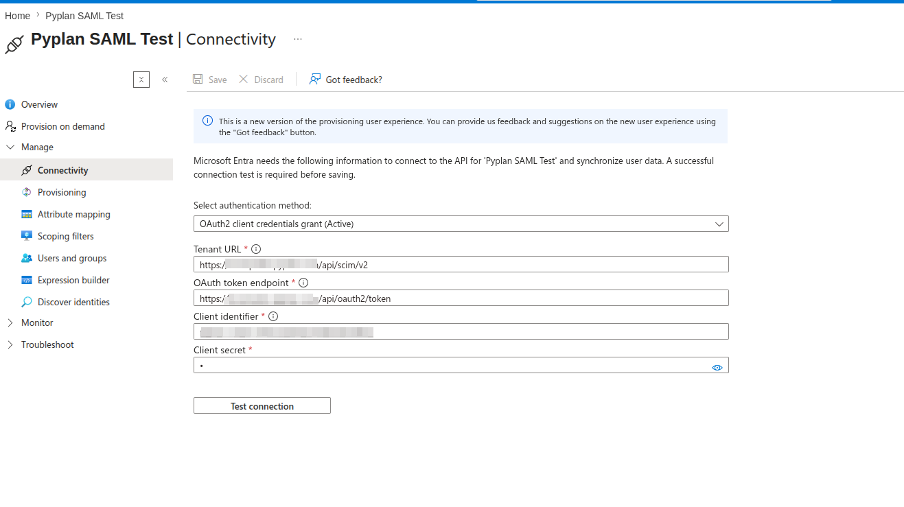 Configure OAuth 2.0 Client Credentials authentication in Entra
