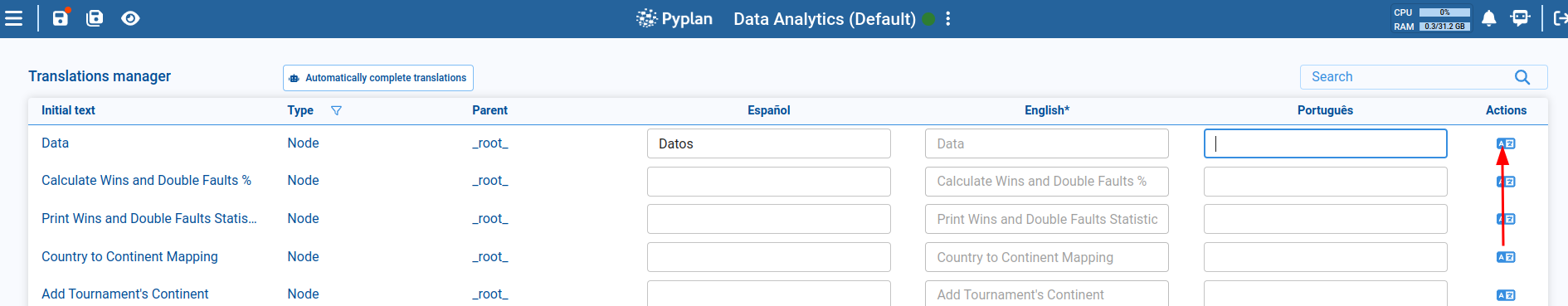 Automatic Translate Item