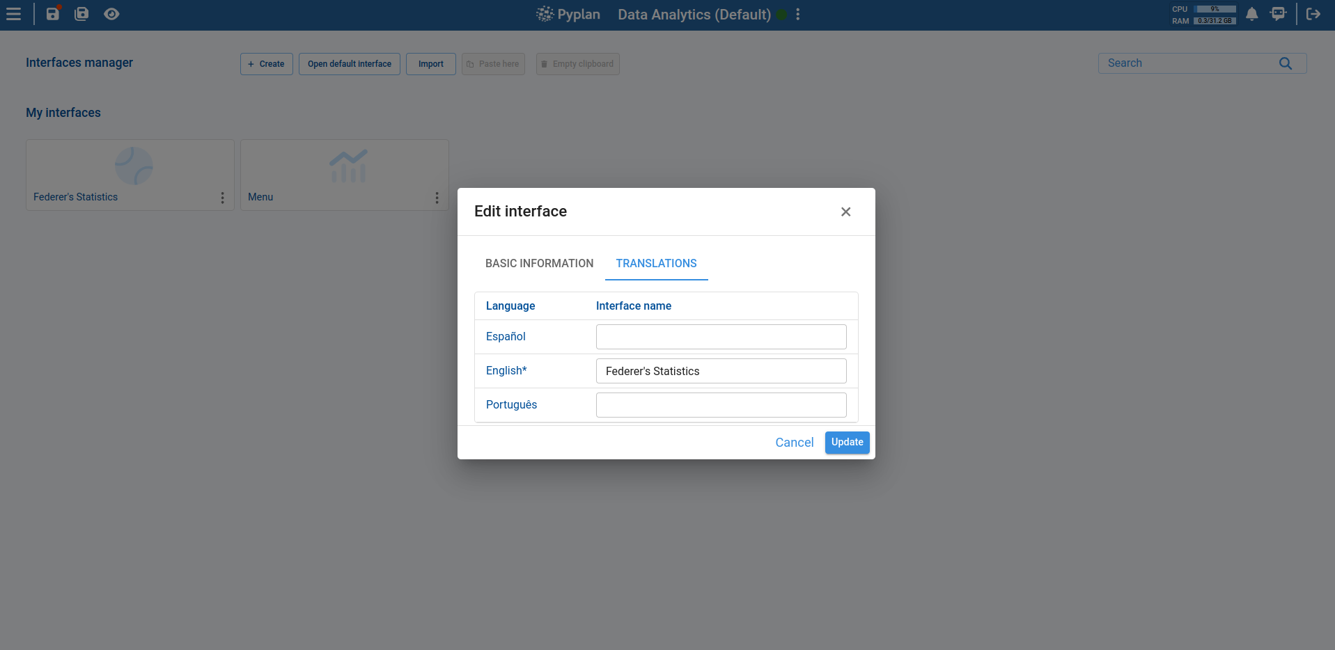 Interface Name Translations