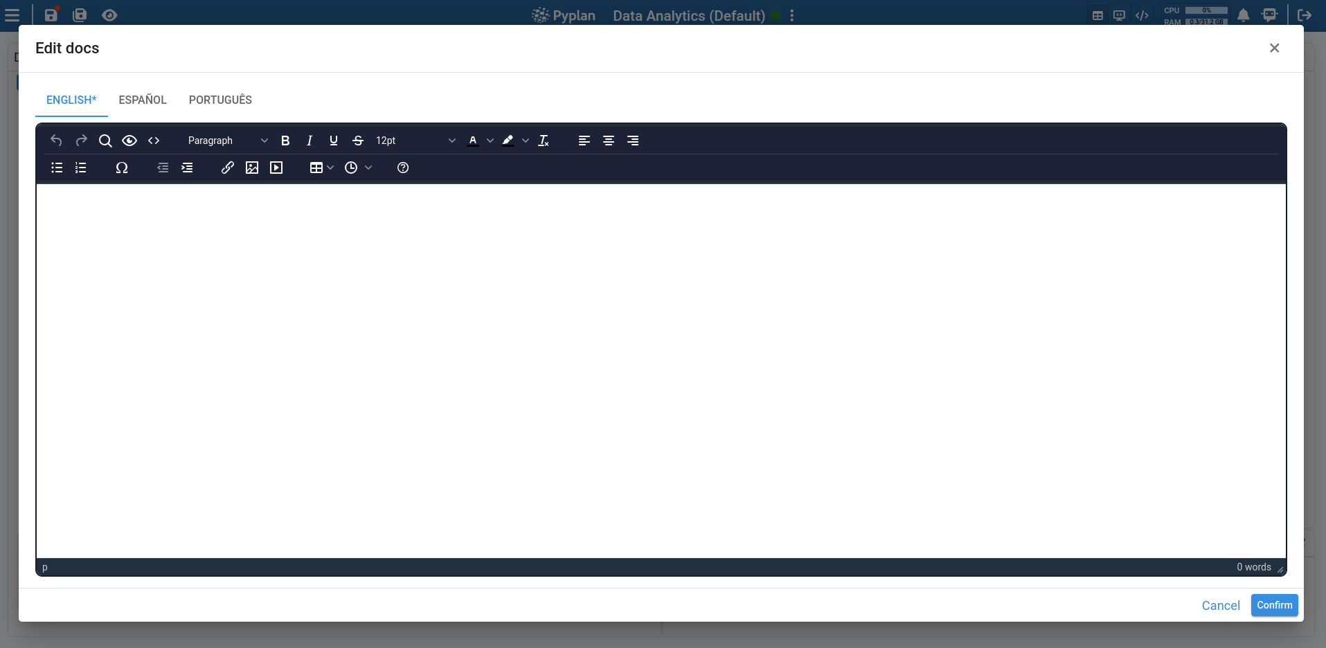 Node Documentation Dialog
