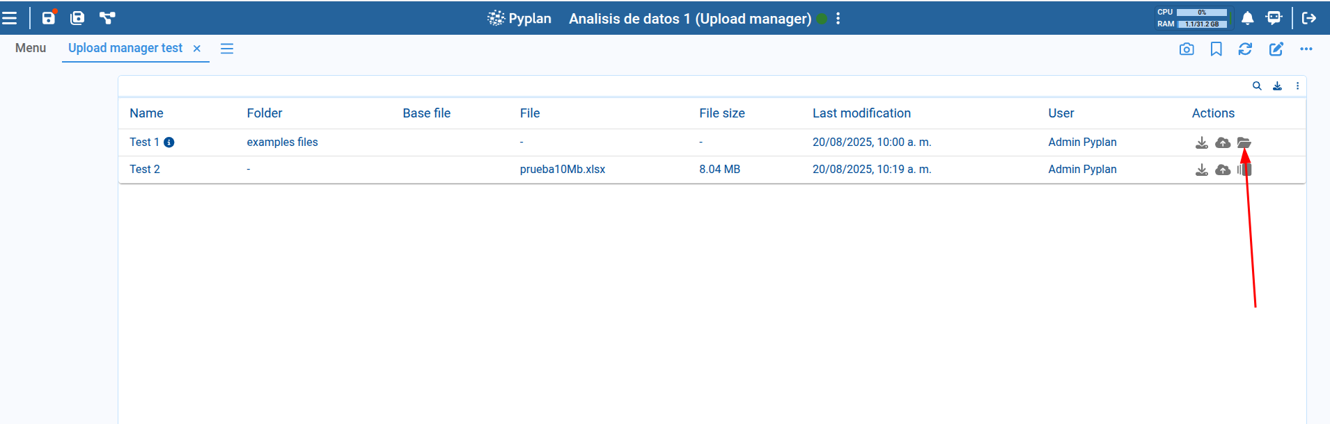 Upload Manager Folder 1